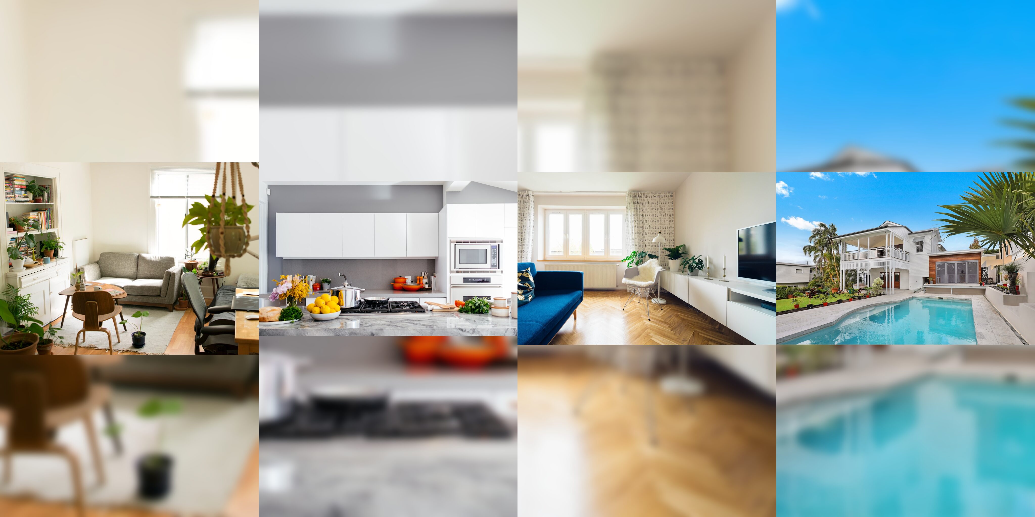 360 still of Harbor View 205 made from the listing living room, kitchen, bedroom, and building photos